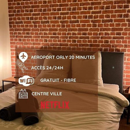 Beau T3 Style Industriel N20 Orly Paris Wifi Underground Industry Appartement La Ville-du-Bois Buitenkant foto